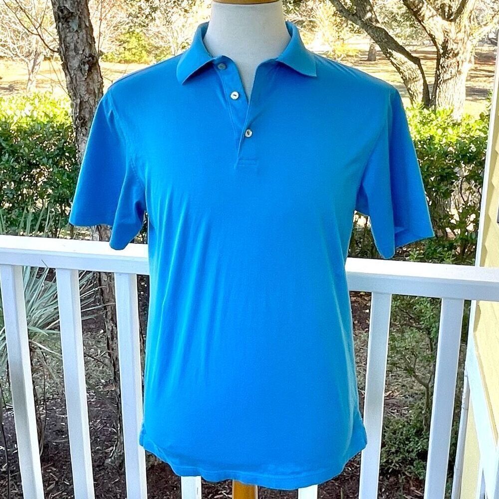 Peter Millar Mercerized Cotton Polo. Size Medium